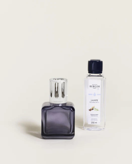 Glaçon Grey Maison Berger Lamp Gift Set (Pure White Tea)