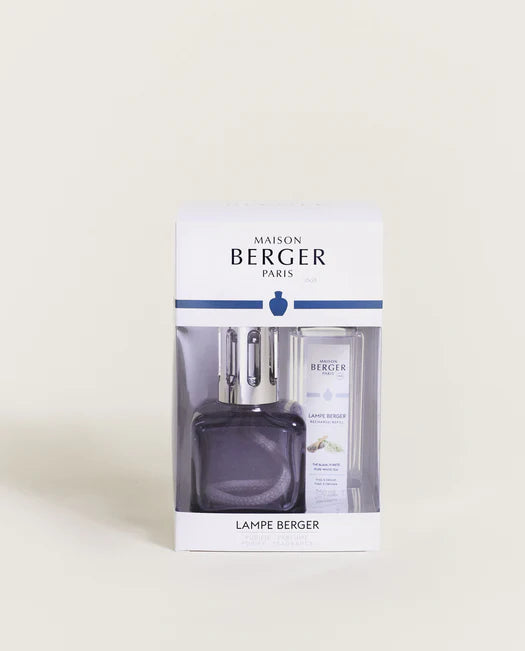 Glaçon Grey Maison Berger Lamp Gift Set (Pure White Tea)