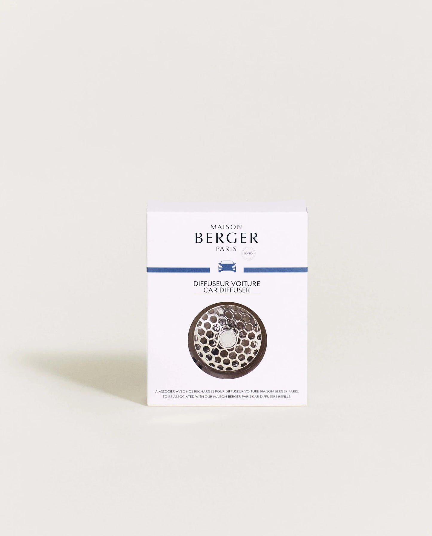 Car Diffuser Vent Clip - Honeycomb Chrome