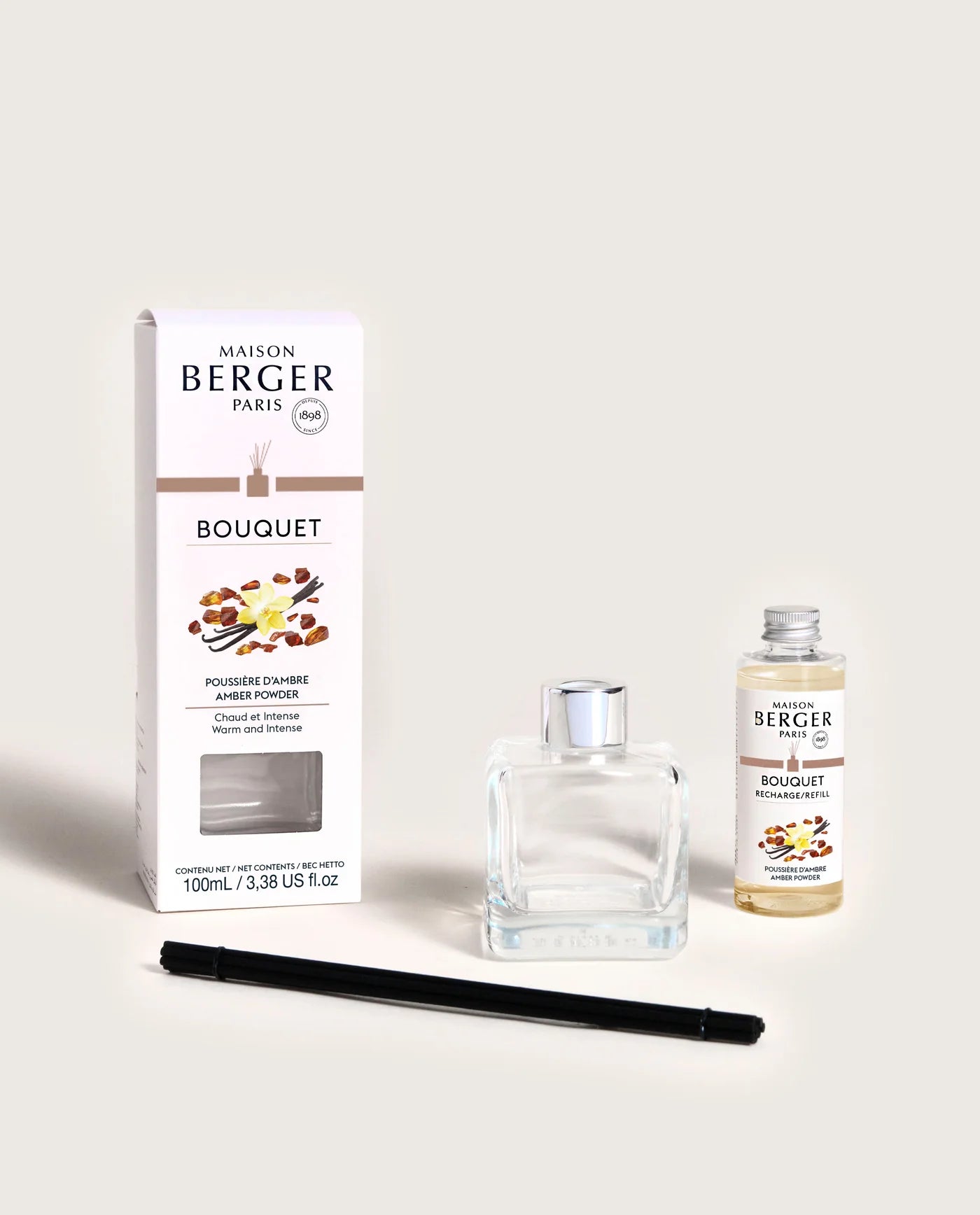 Amber Powder Cube Reed Diffuser