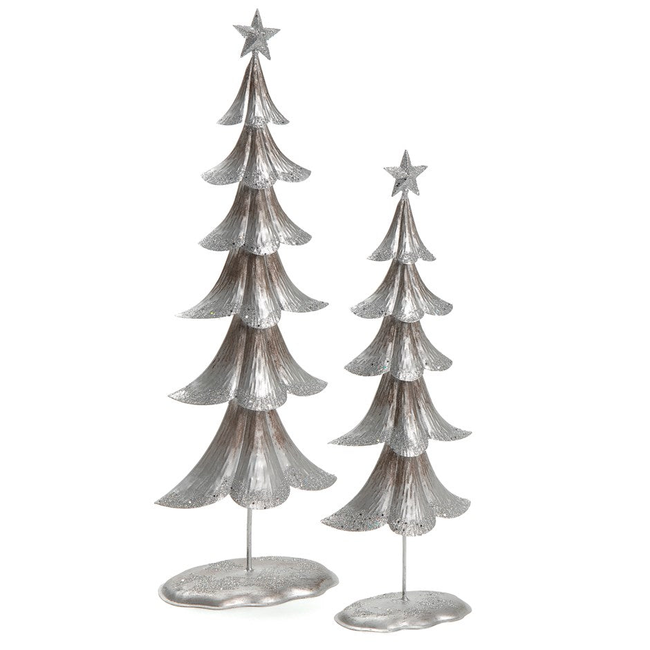 Metal Silver Christmas Tree