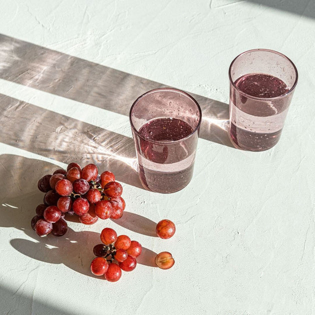 Valdes Plum Tumbler Glass