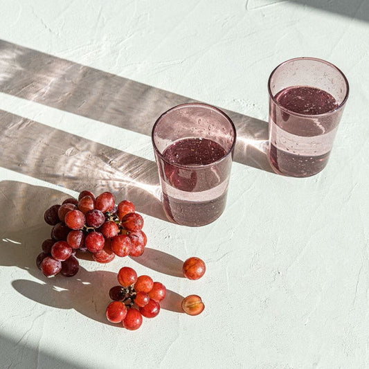Valdes Plum Tumbler Glass