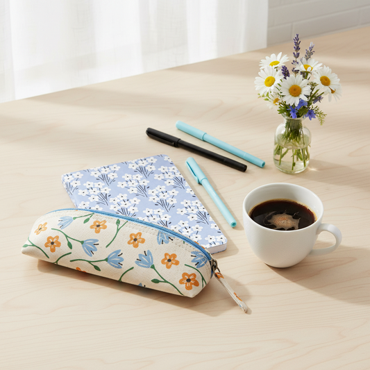 Bouquet Notebook & Pencil
Case Set