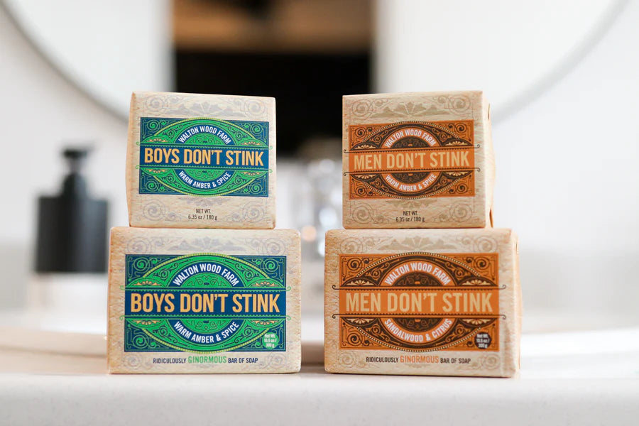 Boys Don't Stink - Warm Amber & Spice 6.35oz Bar