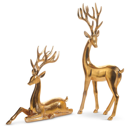14.5" Gold Deer Figurine