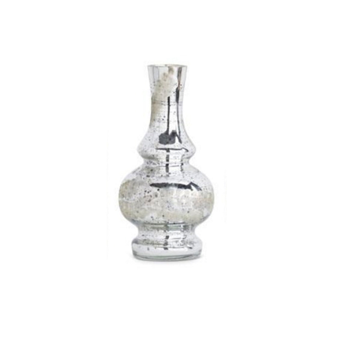 Assorted Mini Silver Mercury Glass Etched Bud Vases