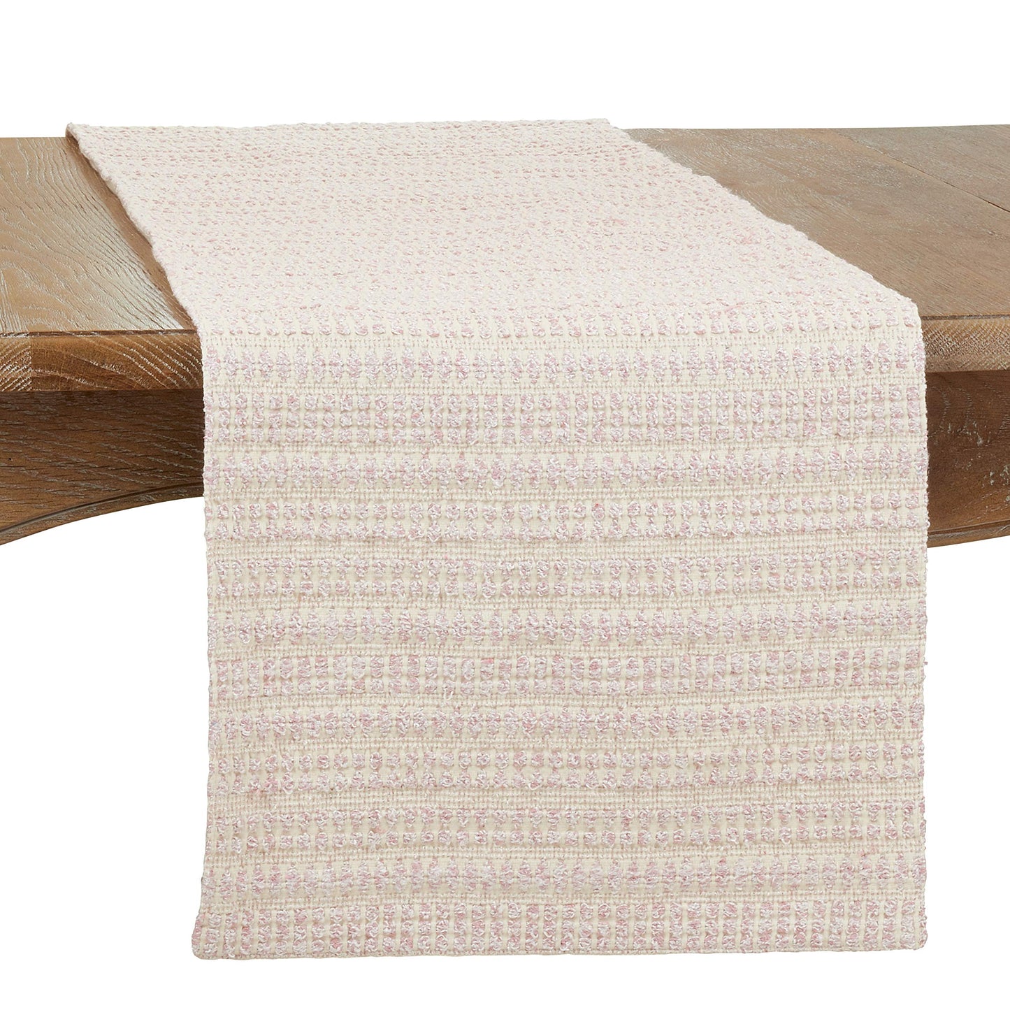 Woven Line Table Runner - Pink