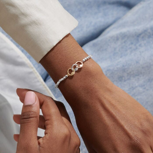 Forever Yours 'Dream Believe Achieve' Trio Bracelet In Silver, Gold-Tone And Rose Gold-Tone Plating