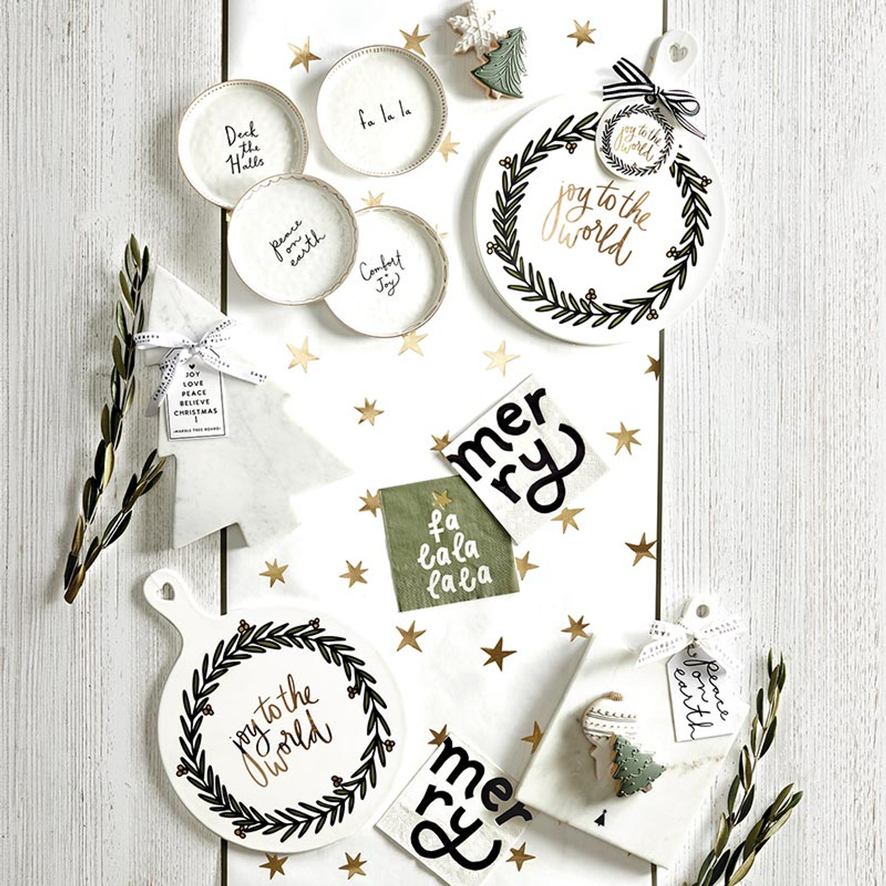 Marble Board with Handle - Peace On Earth
