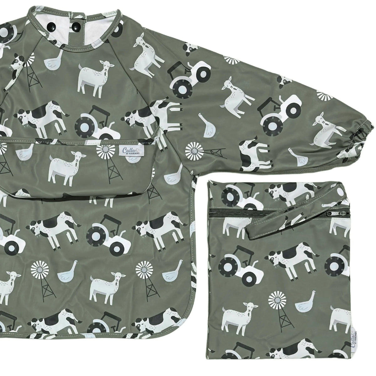 Long Sleeve Bib - Farm