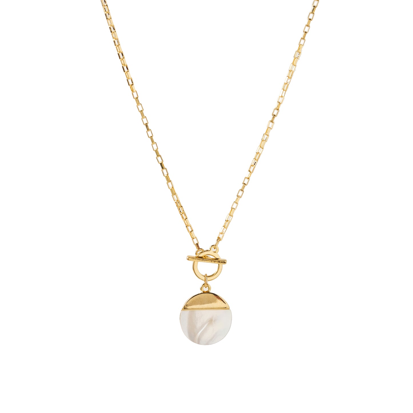 Oasis Toggle Necklace - White
