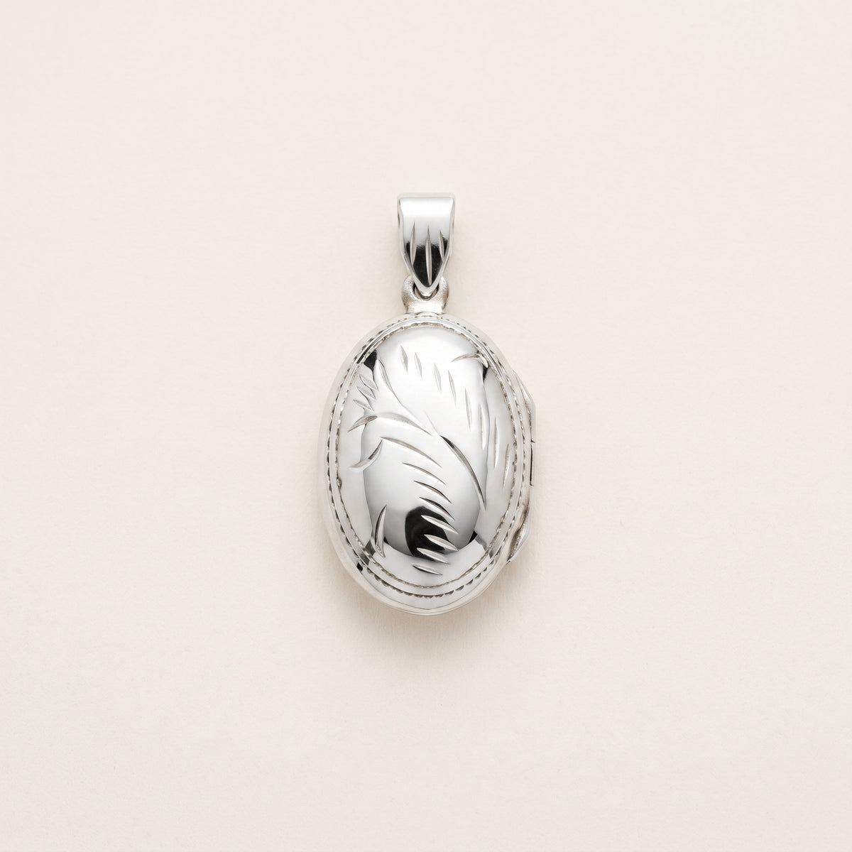 Oval Engraved Locket
