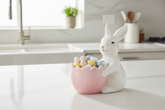 Bunny with Easter Egg Bowl