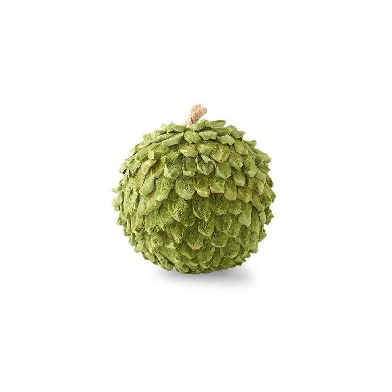 Ornament Green Petal Leaf Ball 4"