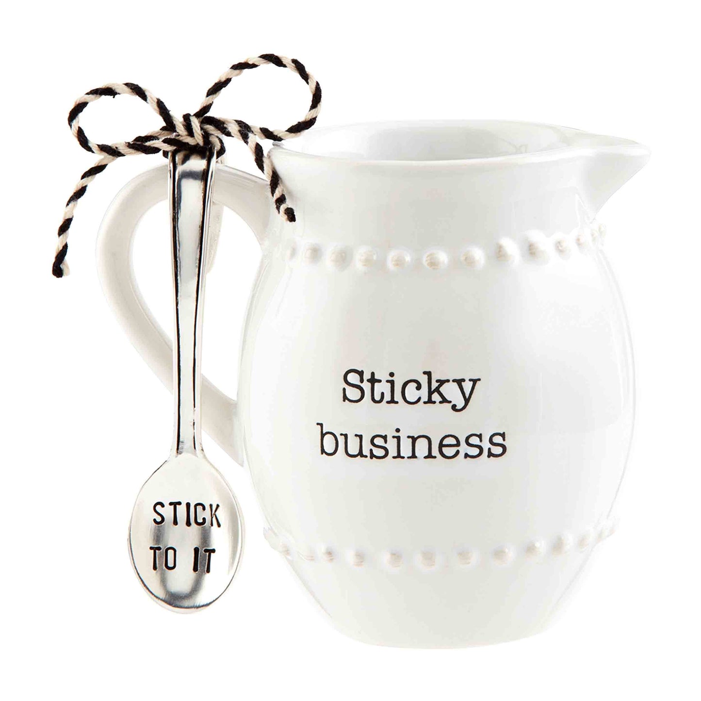 Maple Syrup Pitcher and Spoon Set