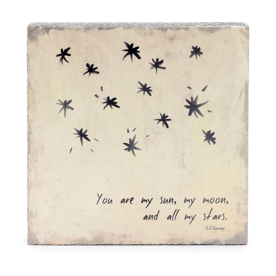 Sun, Moon, Stars Art Block