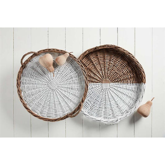 Willow Basket Tray Circle