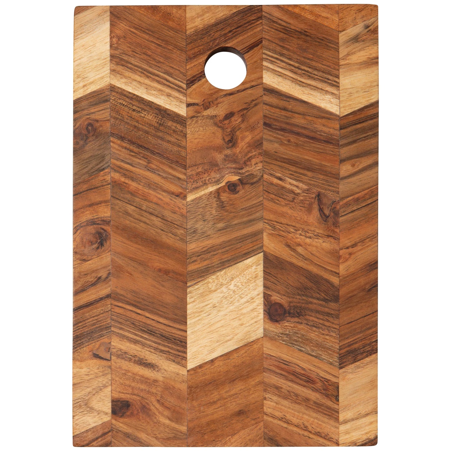 Acacia Chevron Serving Board 10 inch