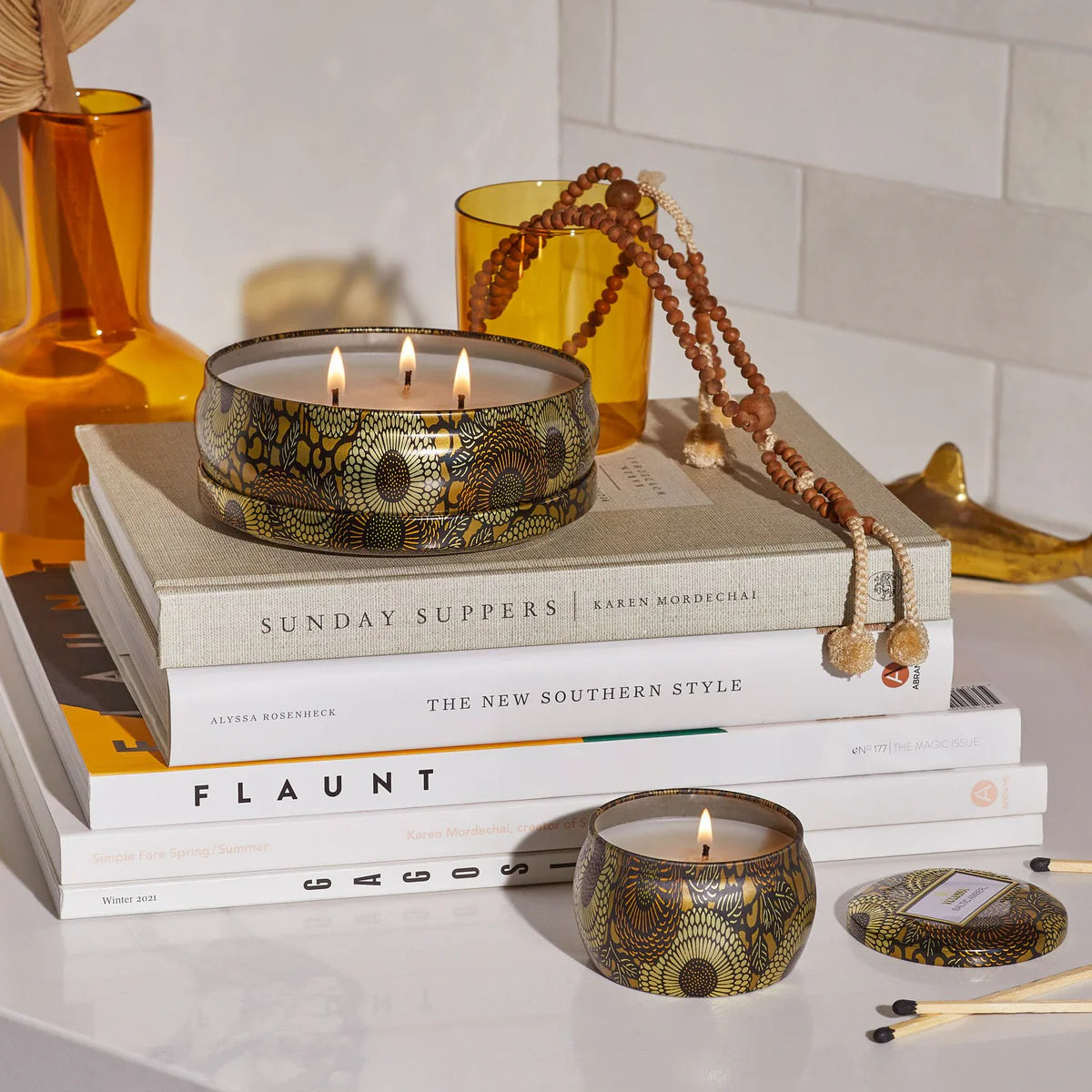 Baltic Amber 3 Wick Tin