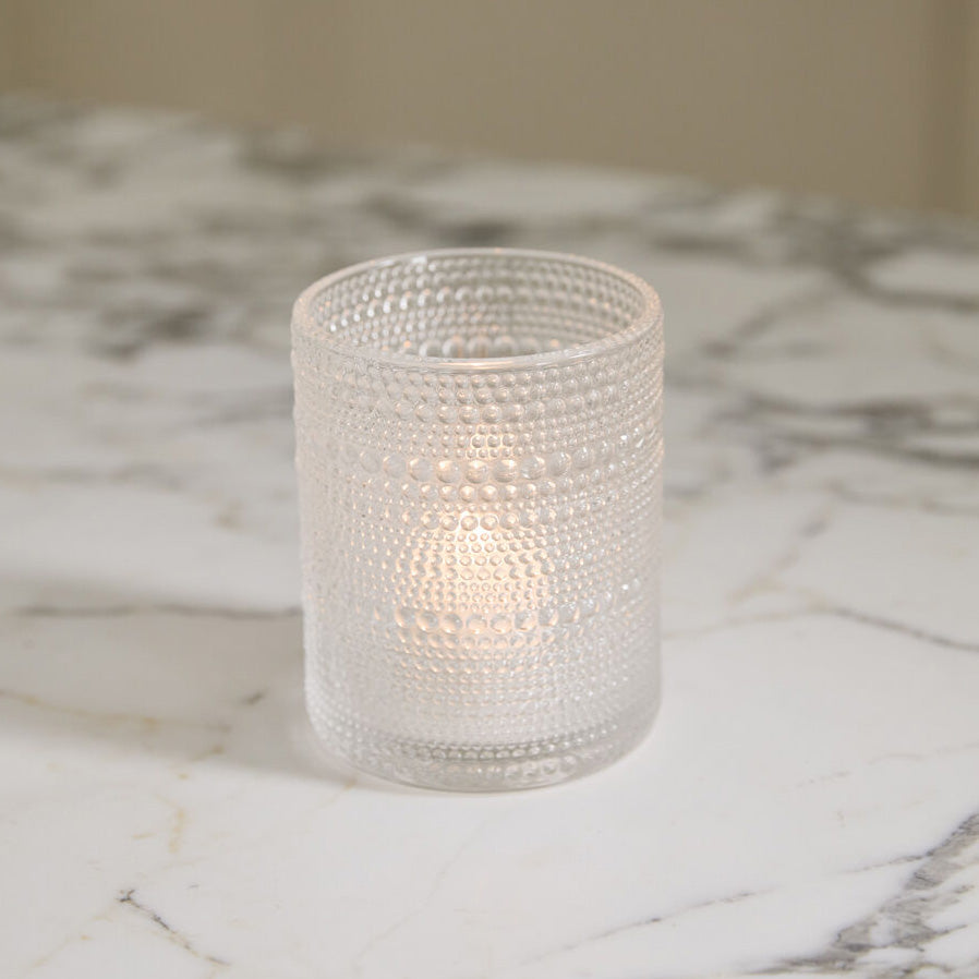 Clear Glass Share Votive 2.75"