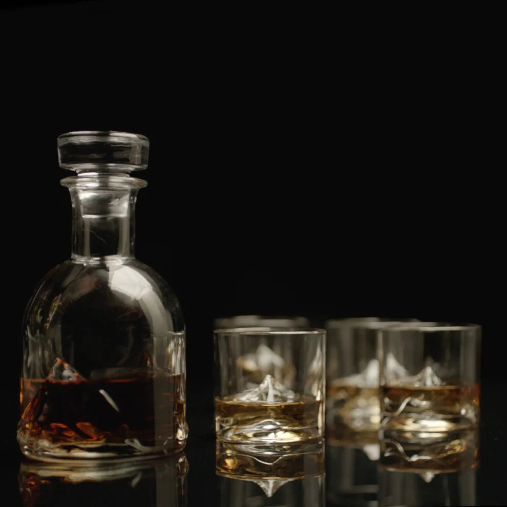 Everest Luxury Crystal Whiskey Set with Decanter