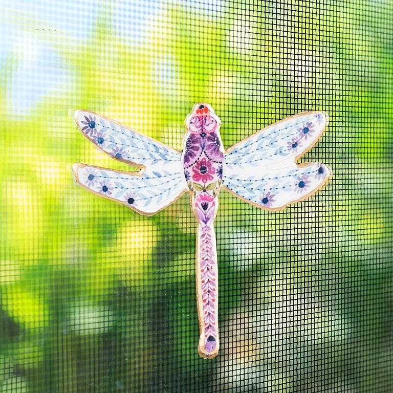 Dragonfly Two-Sided Screen Door Magnet