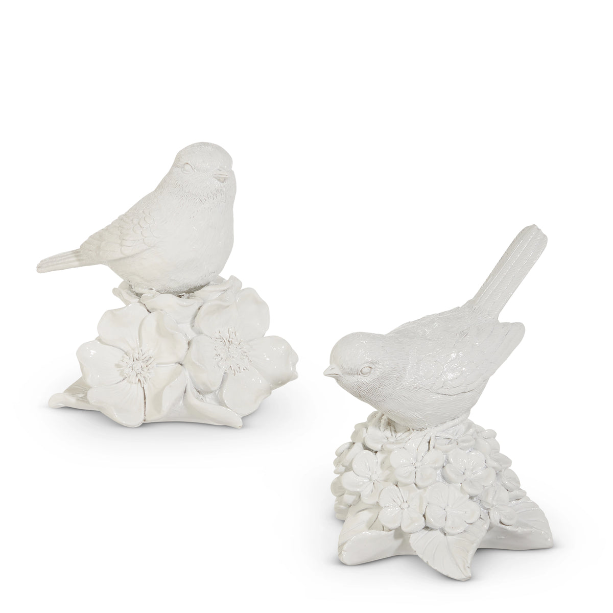 White Birds On Hydrangea