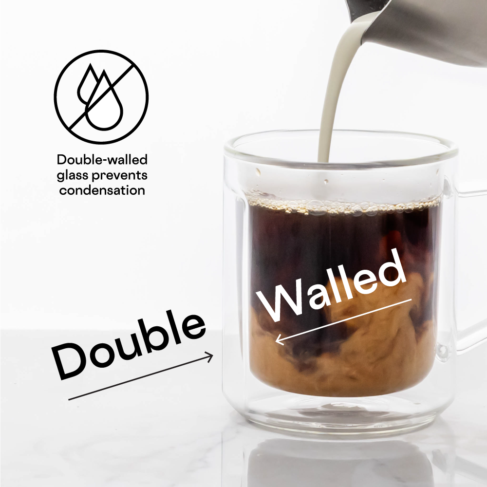 Glass Coffee Mug Set