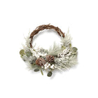 Neutral Half Wreath with Berries 16”D
