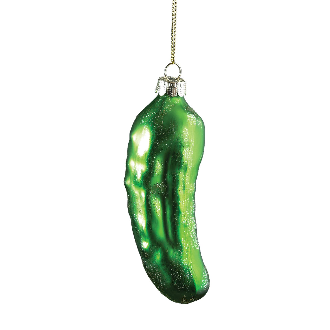 Blown Glass Pickle Ornament