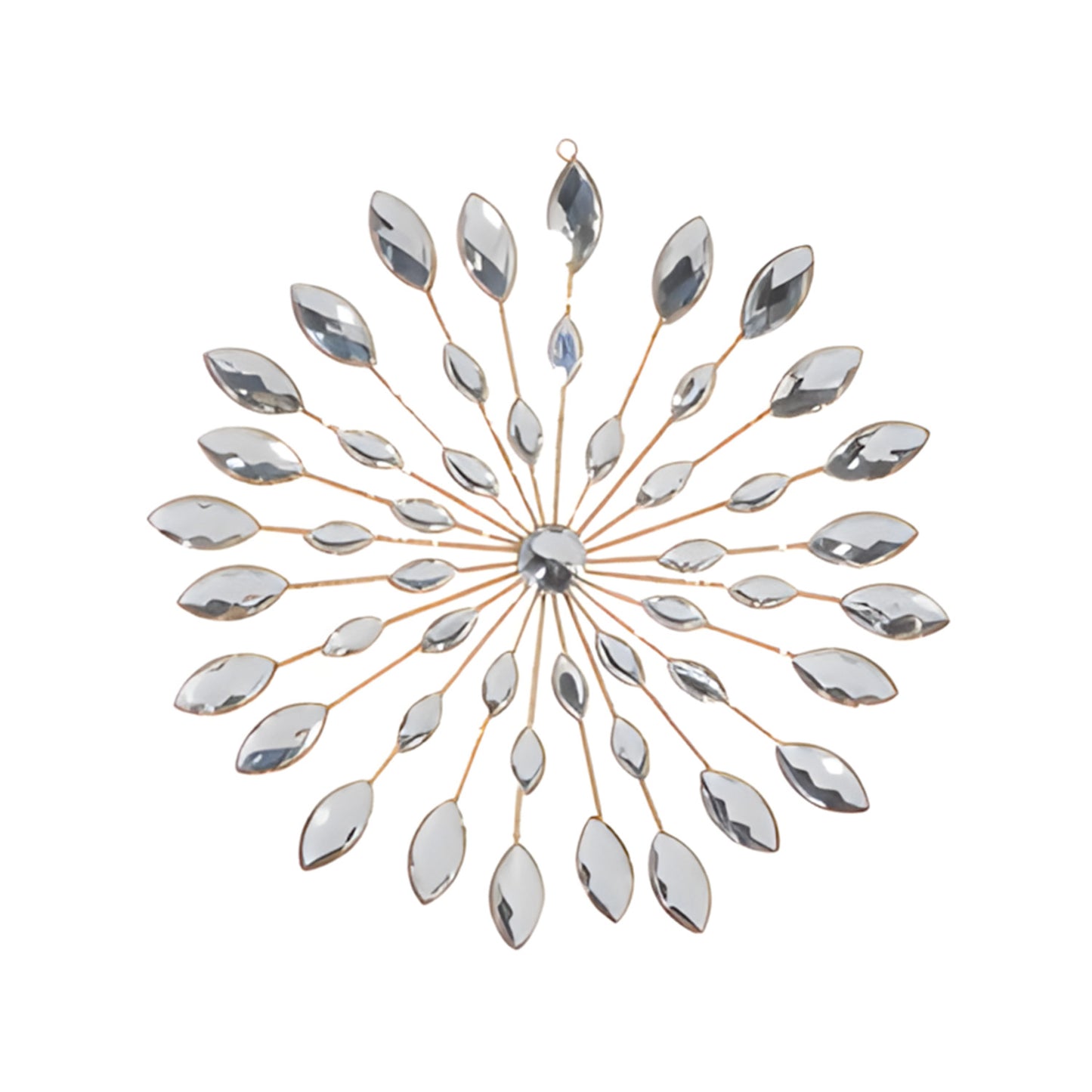 10.5" Clear Jeweled Snowflake Ornament