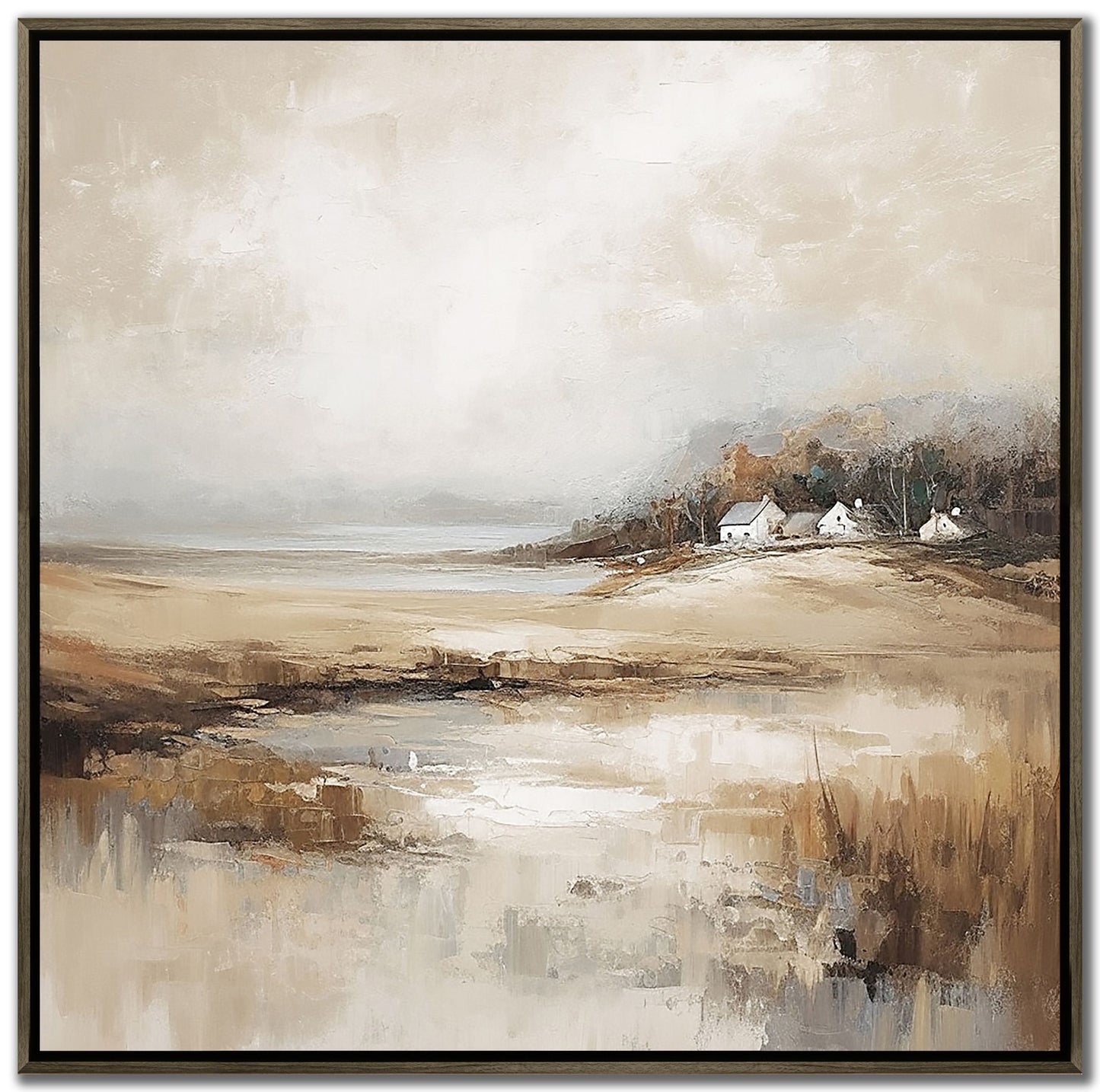 Quiet Fields Framed Canvas – 36″ x 36″
