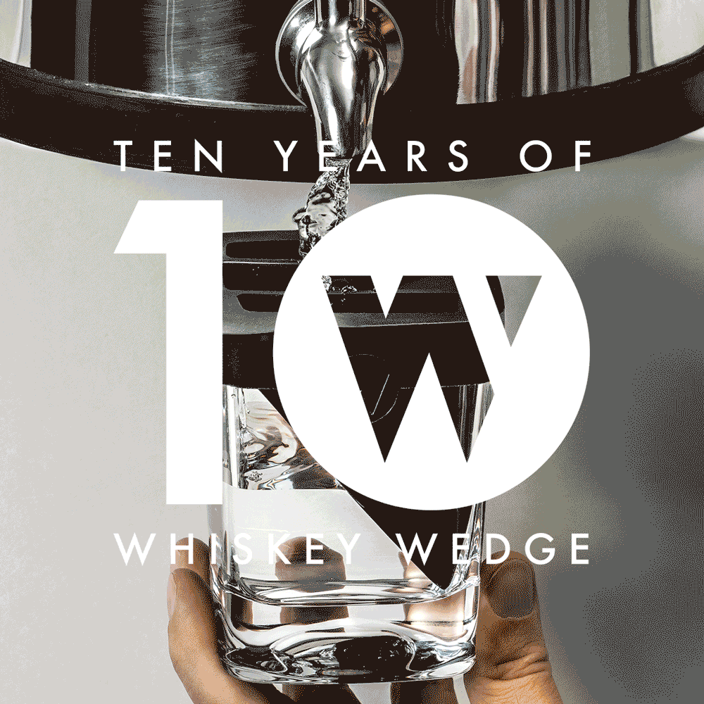 Whiskey Glass with Ice Wedge