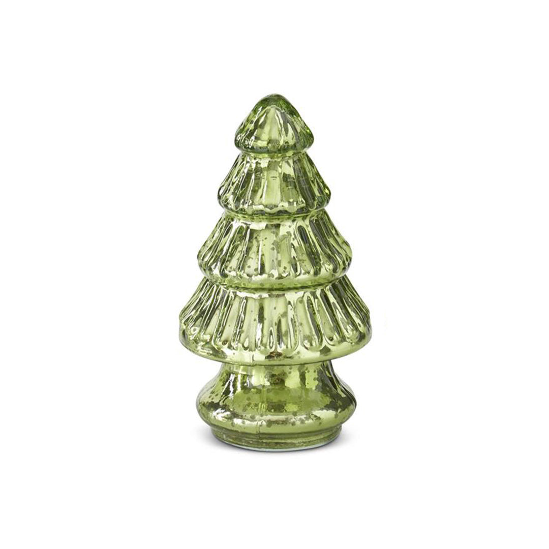 Mini Light Green Mercury Glass Christmas Tree