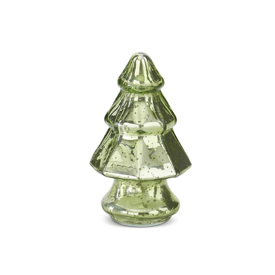 Mini Light Green Mercury Glass Christmas Tree