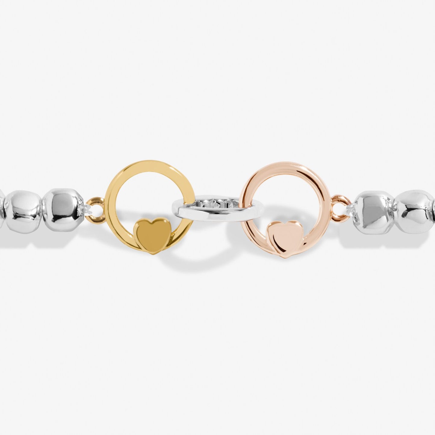 Forever Yours 'Dream Believe Achieve' Trio Bracelet In Silver, Gold-Tone And Rose Gold-Tone Plating