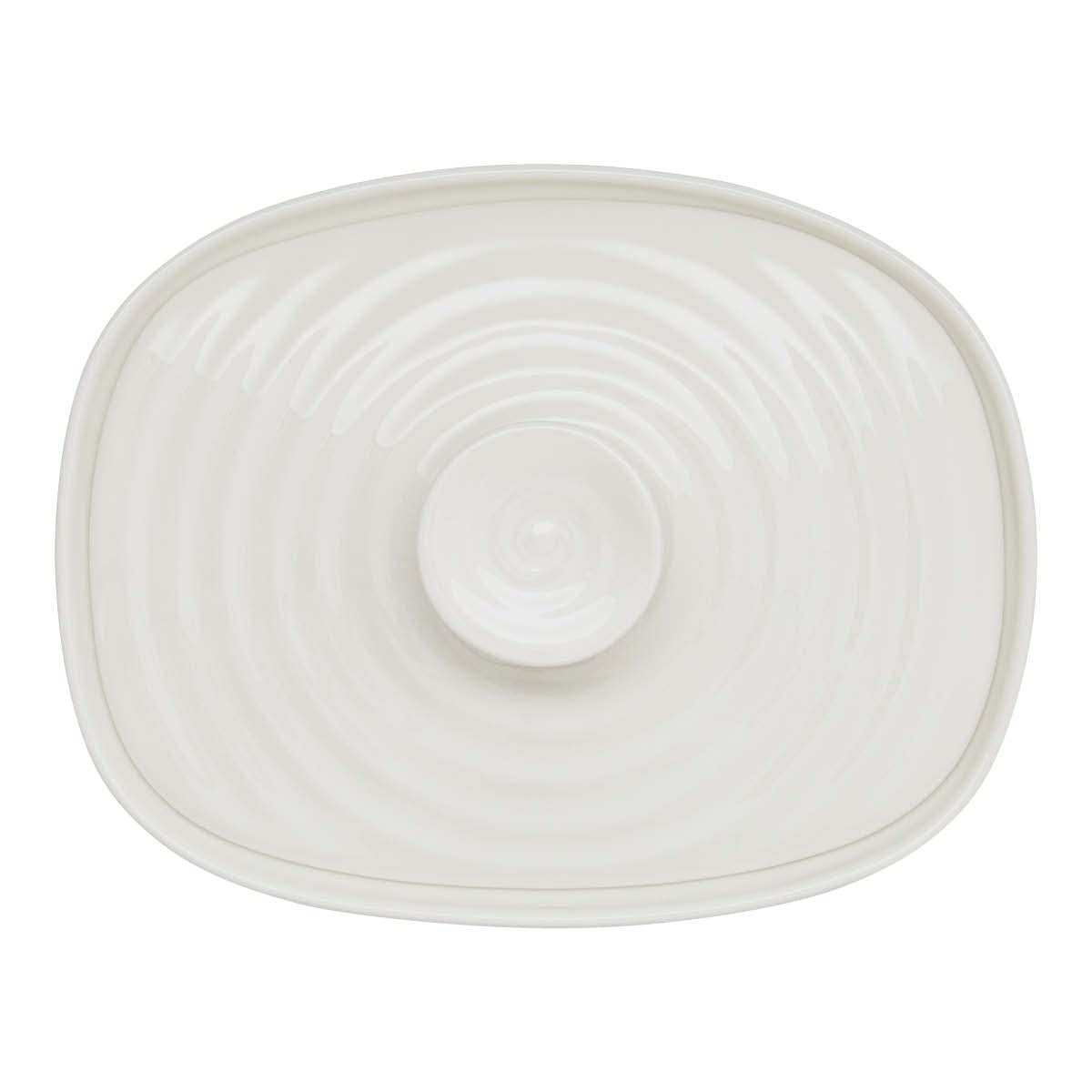 White Covered Butter Dish