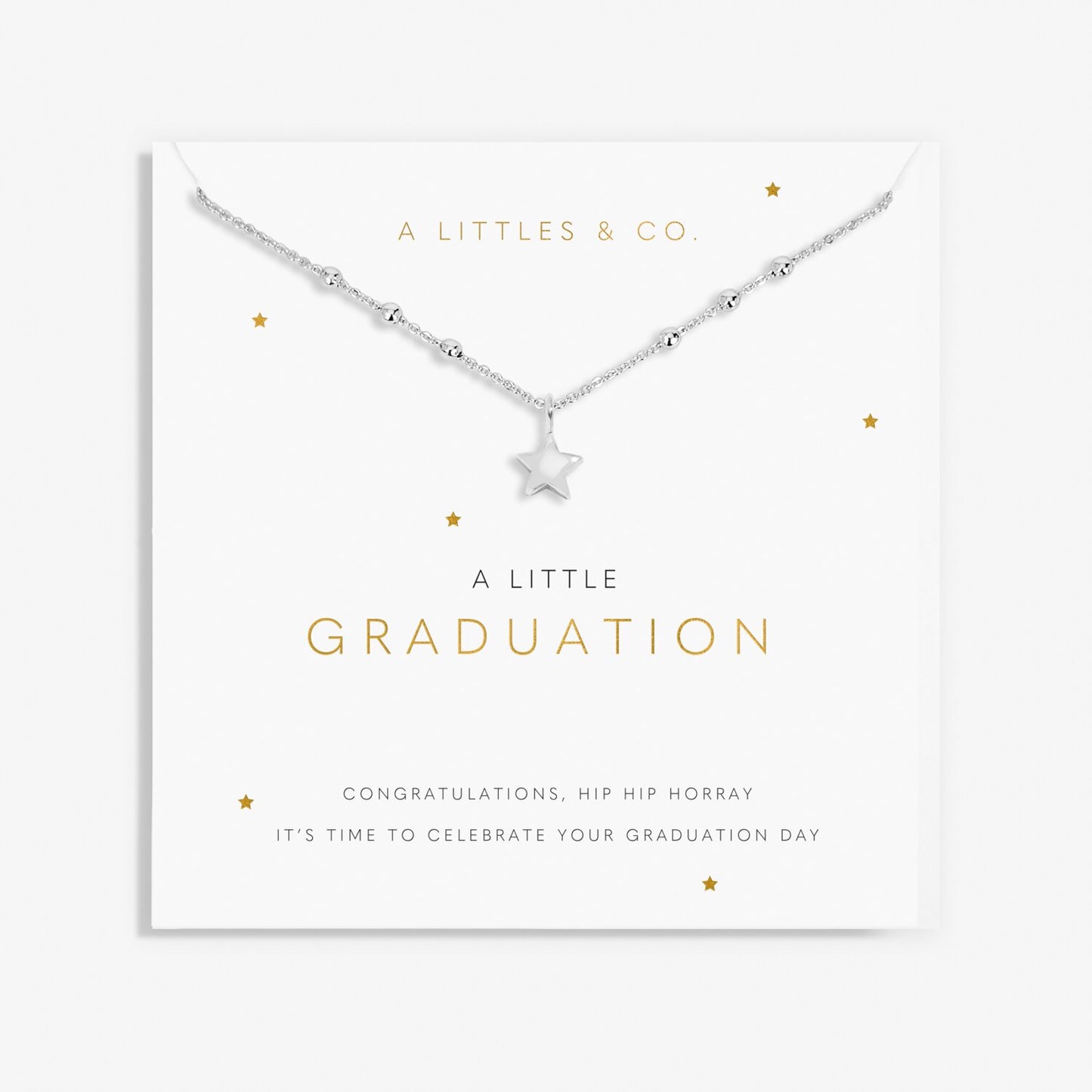 A Little 'Graduation' Necklace In Silver Plating