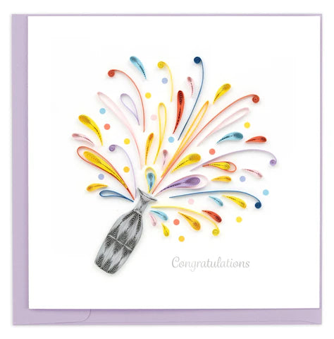 Quilling Card Celebrations Congrats
