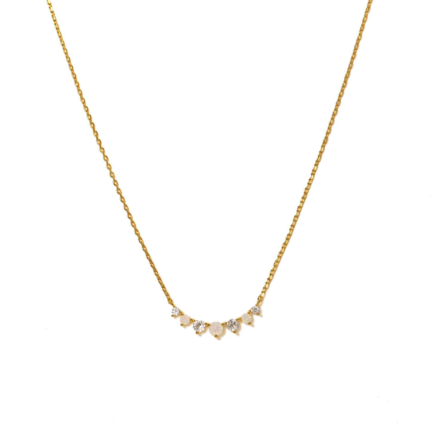 Dewdrop Necklace - White Opal