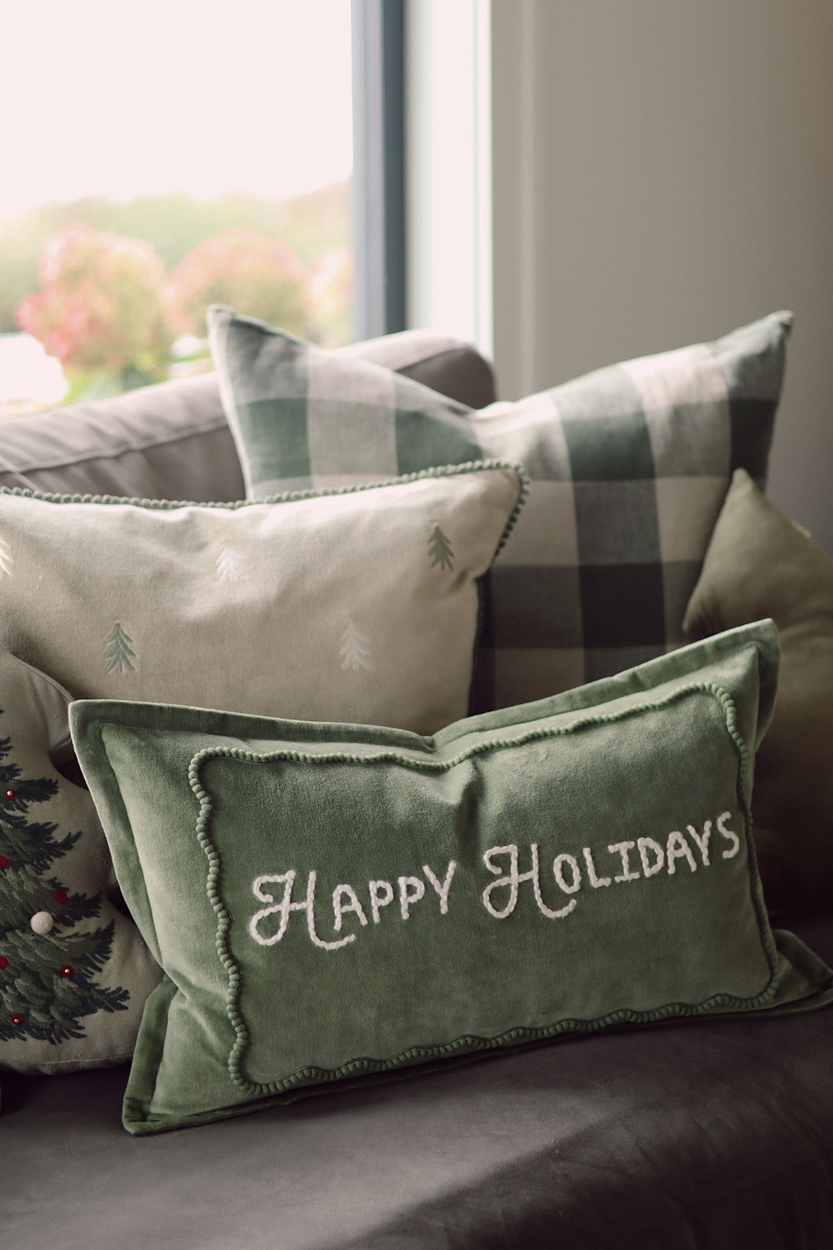 Happy Holidays Pillow