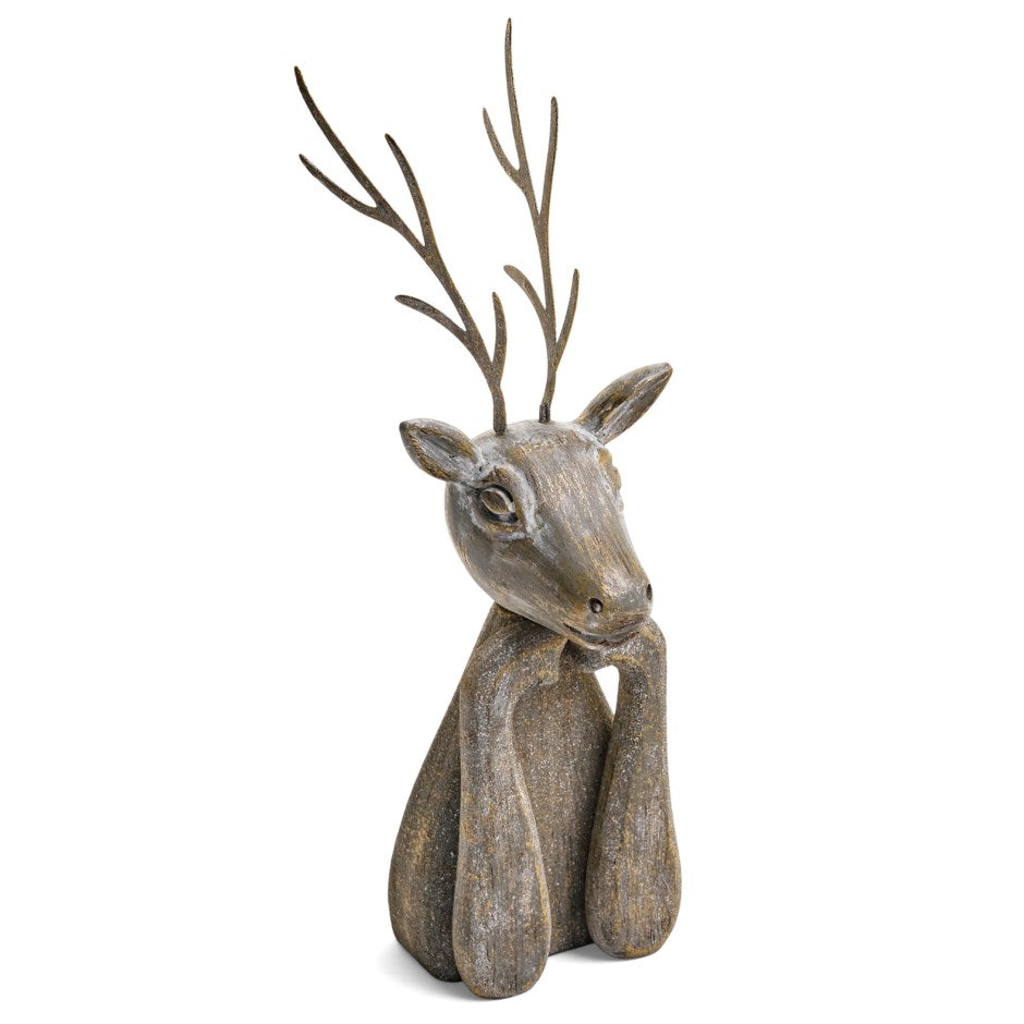 Antique Gold Deer 4x8