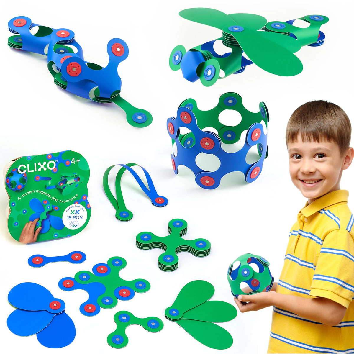 Clixo Itsy Pack - Blue/Green