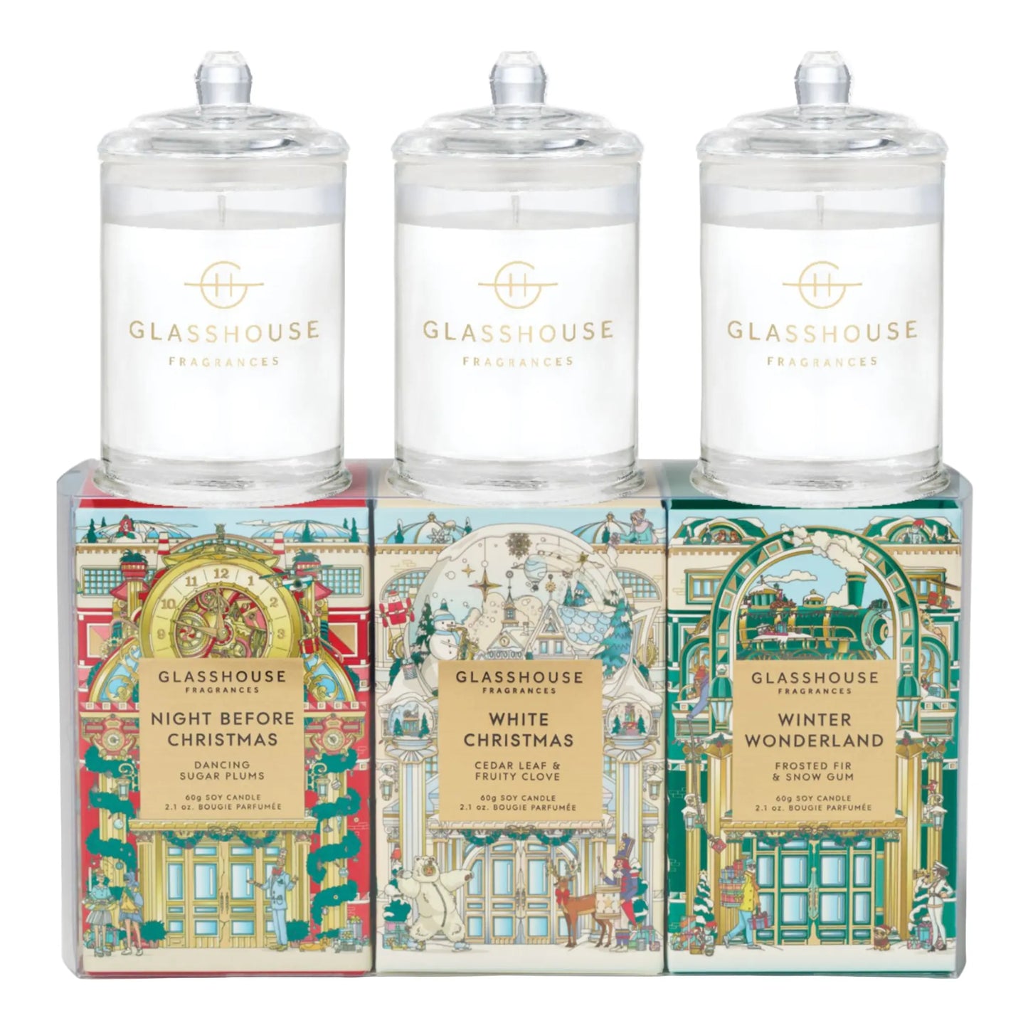 White Christmas Candle