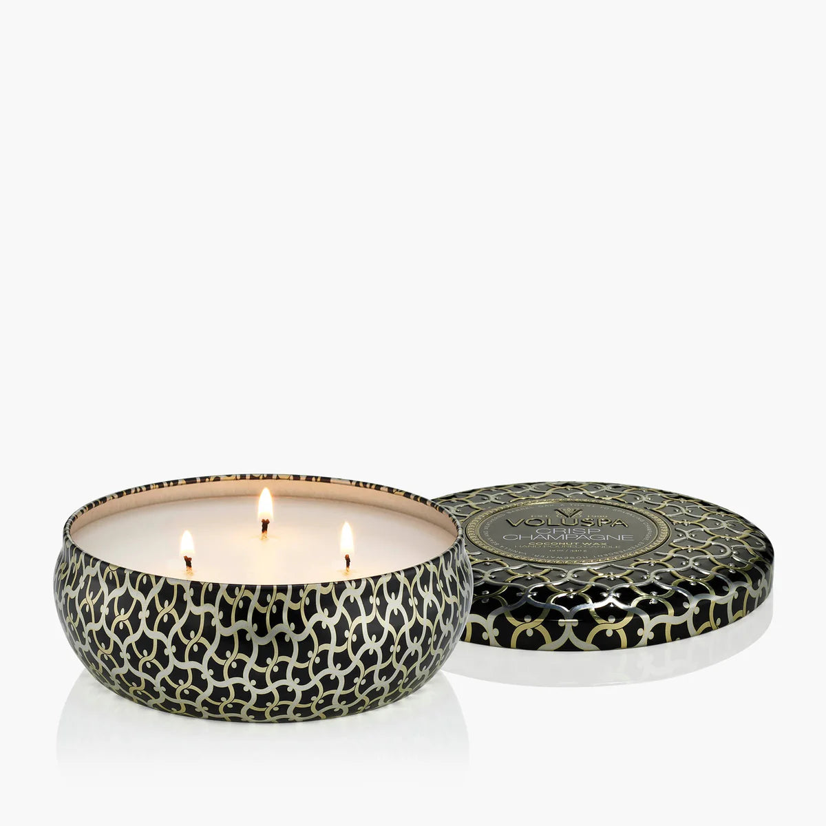 Crisp Champagne 3 Wick Tin Candle