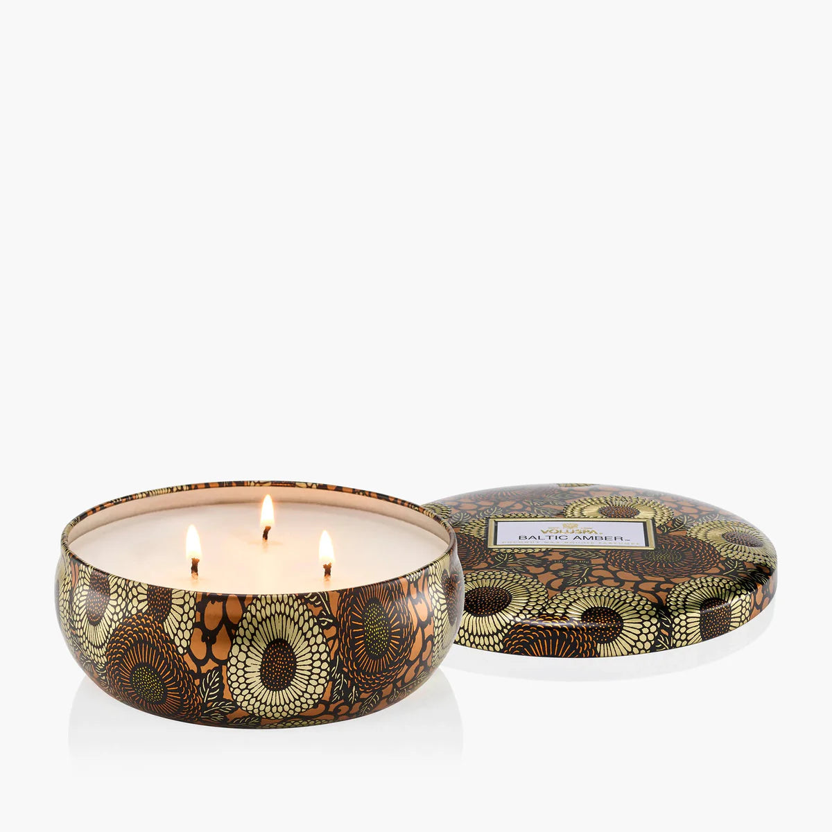 Baltic Amber 3 Wick Tin