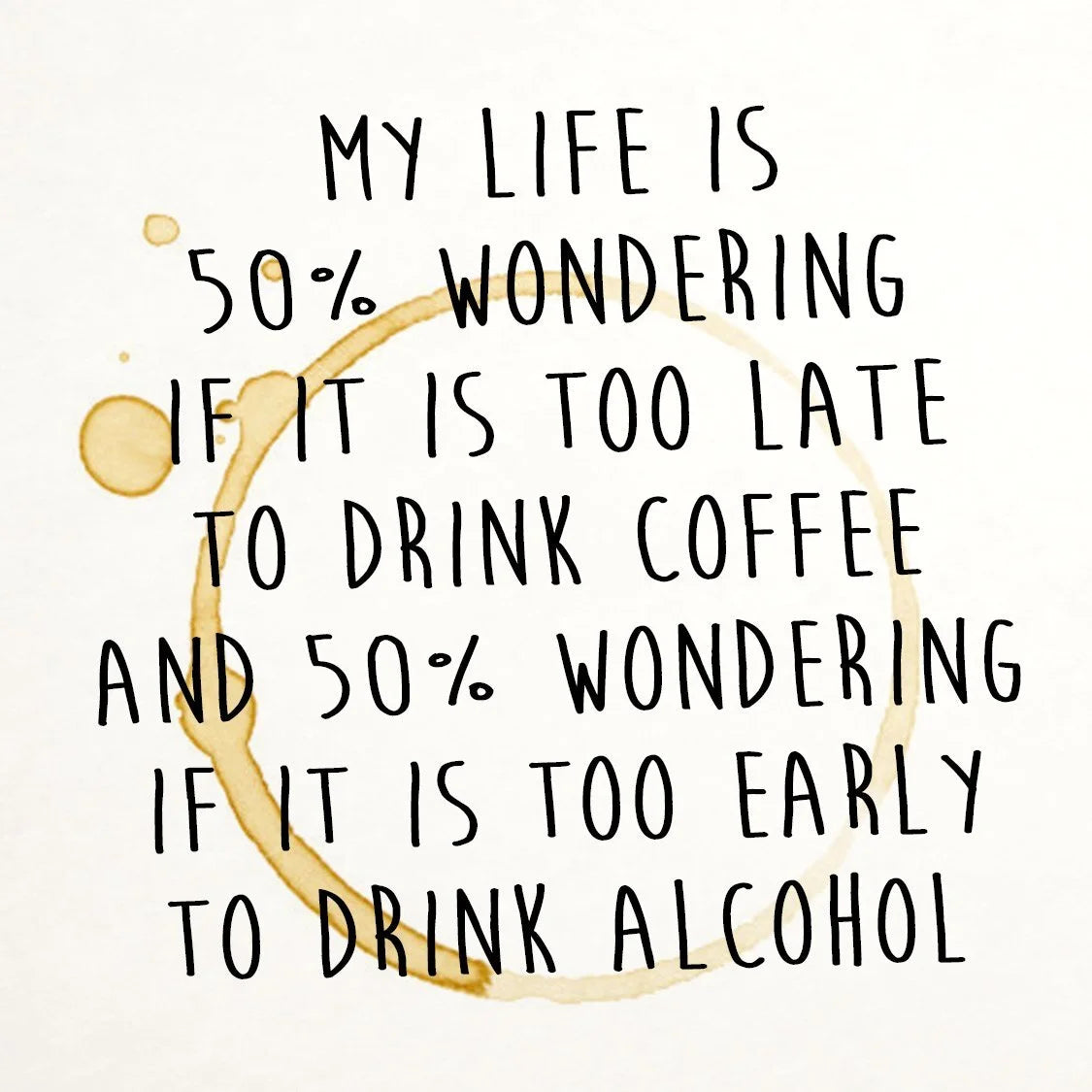 Coaster Coffee or Alcohol