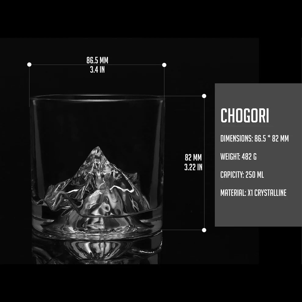 K2 Crystal Whiskey Glasses