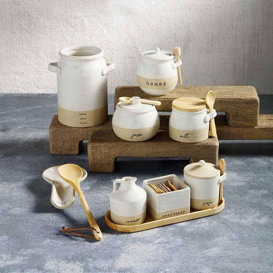 Stoneware Jam Jar Set